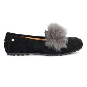UGG Kaley Wisp Suede Loafer size 6 Charcoal & Black
